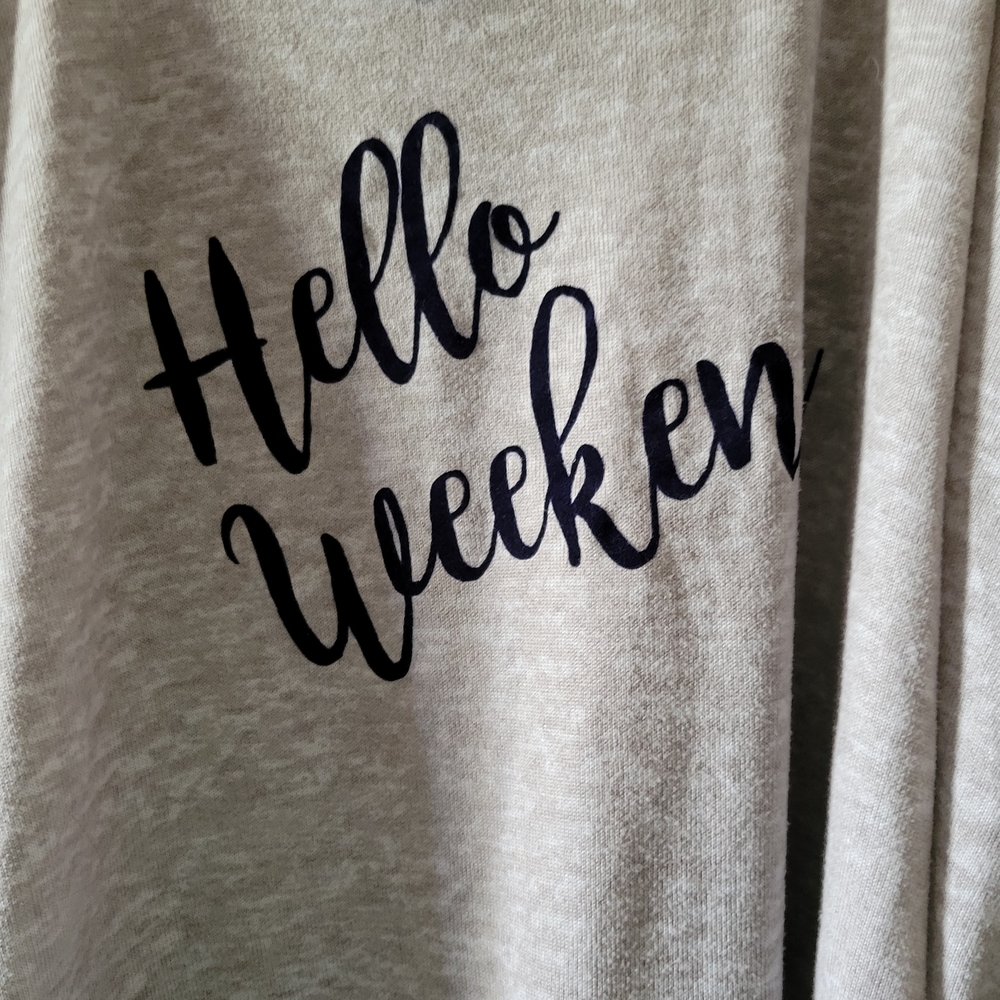 Hello Weekend Raglan Sleeve Top - Picture 2 of 6